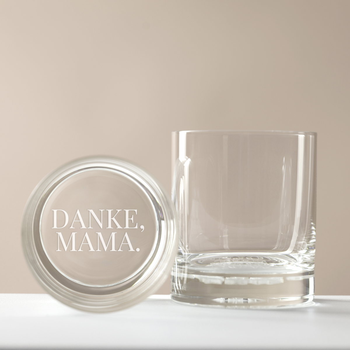 Casa Vivida Glas "Danke, Mama."